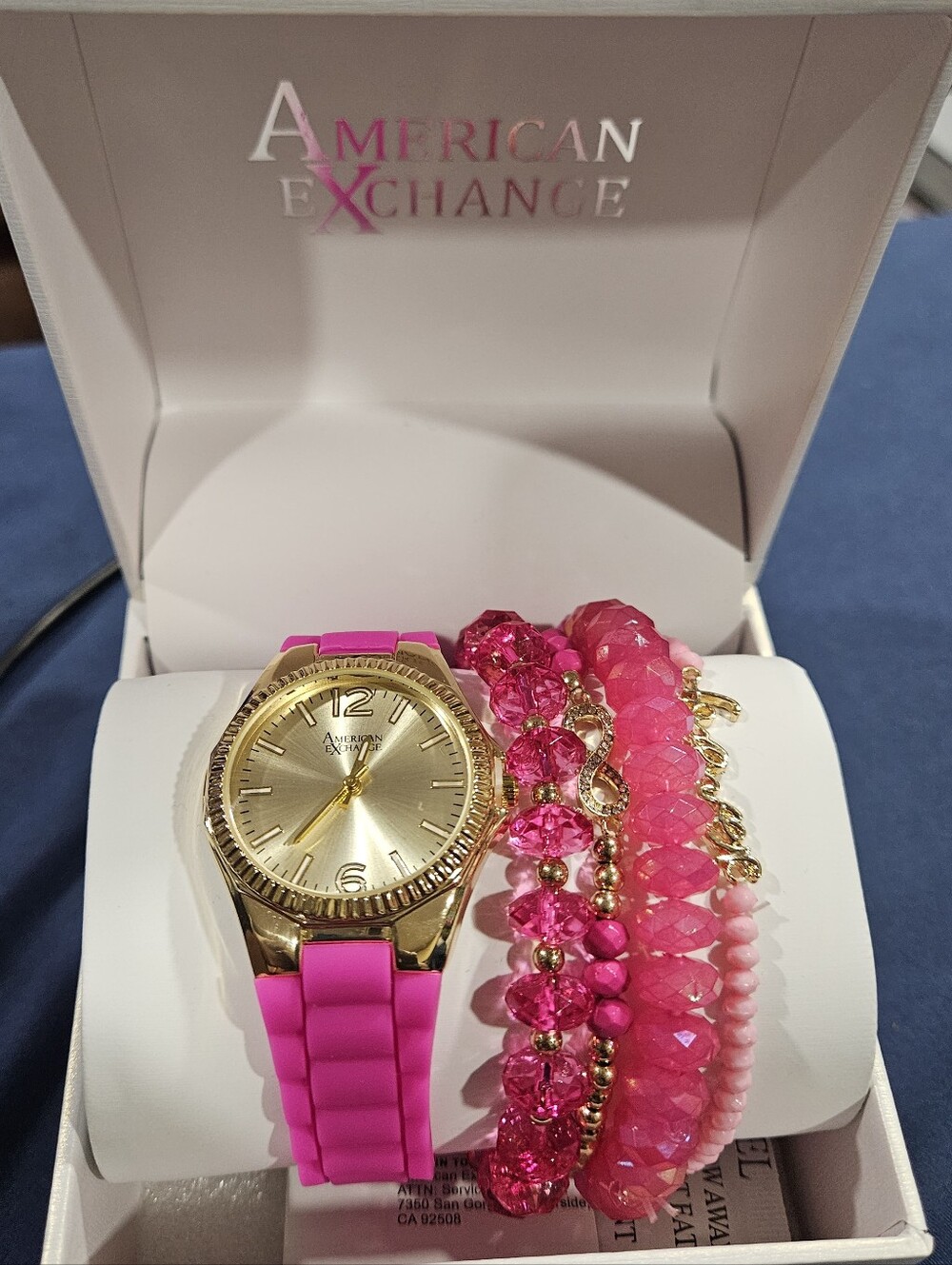 American Exchange Pink Watch & Bracelet Set - NWT - Picture 4 of 7